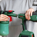 Bosch pulverizador Pintura con batería UniversalSpray 18V-300 (pulveriza Pintura de látex/emulsión, Barniz y Laca; 2 m²/min; depósito 1200 ml; Sistema 18V; sin batería)