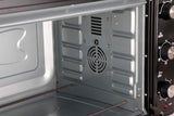 Jata HN966 Horno Eléctrico de Sobremesa, 2200 W, Capacidad 66 litros, Función Grill Rotisserie Convencción, Temporizador, Termostato Regulable, Incluye Parrilla, Medidas Externas 64 x 40 x 40 cm