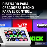 Elgato Stream Deck MK.2 – Controlador de estudio USB, 15 teclas macro, activa acciones en apps y software como OBS, Twitch, YouTube y otros, funciona en Mac y PC