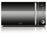 Caso MG20C Encimera 20L 800W Negro, Acero inoxidable - Microondas (Encimera, 20 L, 800 W, Botones, Giratorio, Negro, Acero inoxidable, 1000 W)