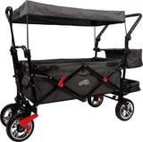 Small Foot Carrito Plegable con Techo Desmontable, protección contra Lluvia, Frenos, asa Regulable y máx. 80 kg, 12729, Color Coloured