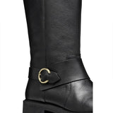 Geox D Hoara A, Botas de Moda Mujer, Negro, 39 EU