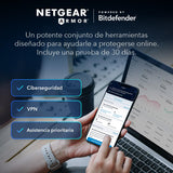 NETGEAR Orbi Mesh WiFi 7 Orbi Serie 370 (RBE373) | Doble Banda WiFi 7 - Router inalámbrico + 2 extensors de Rango, Funciones de Seguridad, 3,6 Gbps, Cubre 360 m2, 70 Dispositivos, BE3600