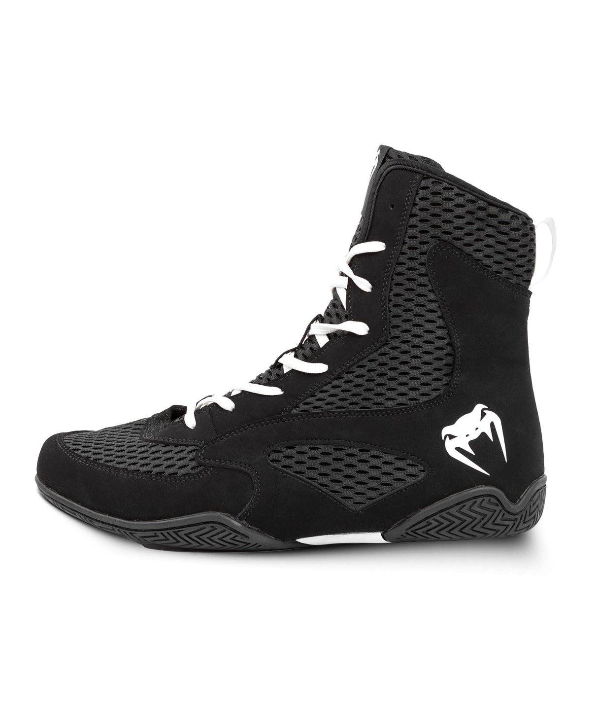 Venum Contender-Zapatillas de Boxeo, Zapatos Unisex Adulto, Negro/Blanco, 43 EU