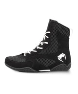 Venum Contender-Zapatillas de Boxeo, Zapatos Unisex Adulto, Negro/Blanco, 43 EU