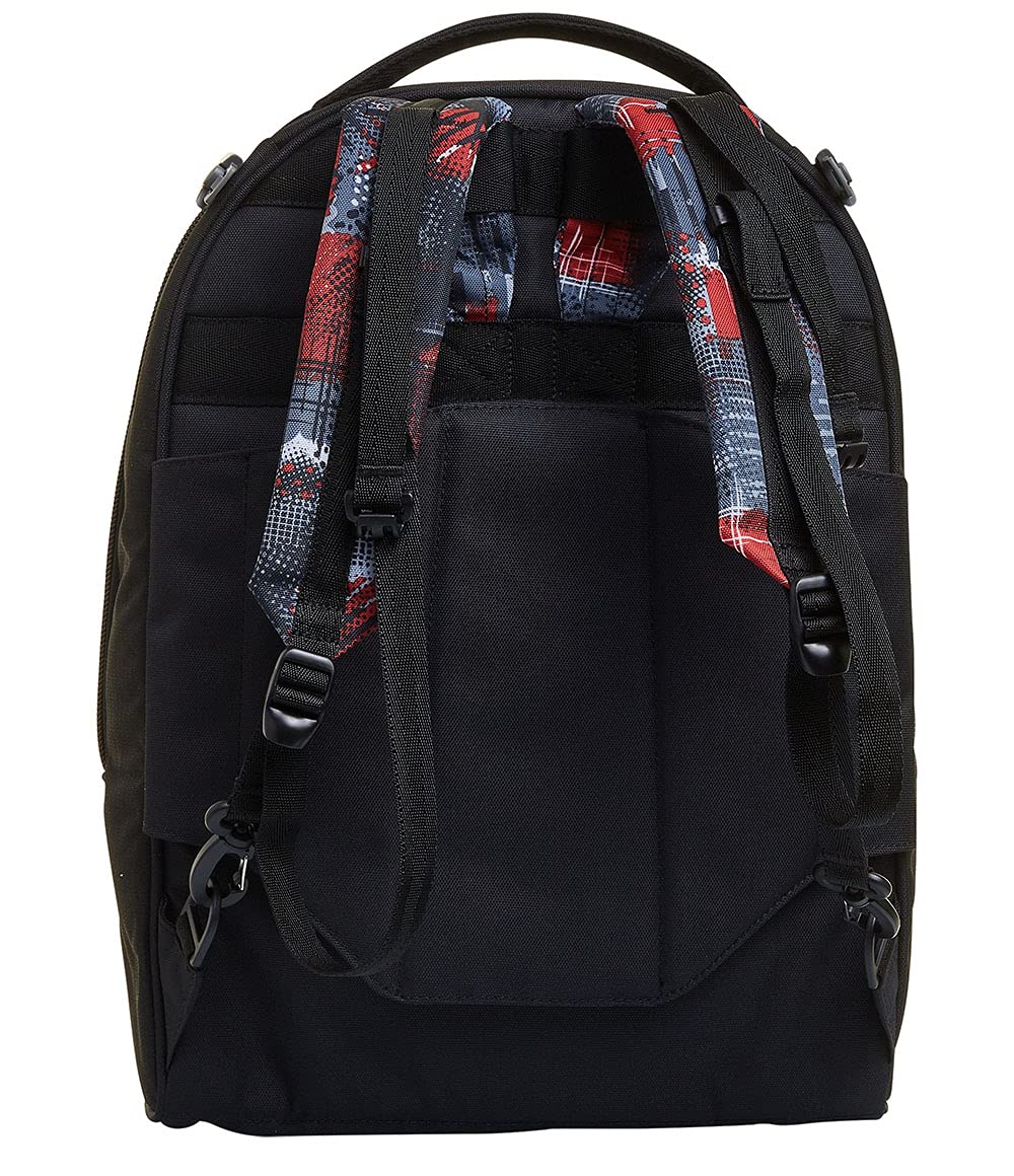 Seven Mochila con Ruedas TROLLEY NEW TECH WORLD, Negro - Mochila 3 en 1, Mochila Escolar con Carro - Bolso Escolar Niños, Niñas, Adolescentes - Bolsillo Frontal con Cremallera