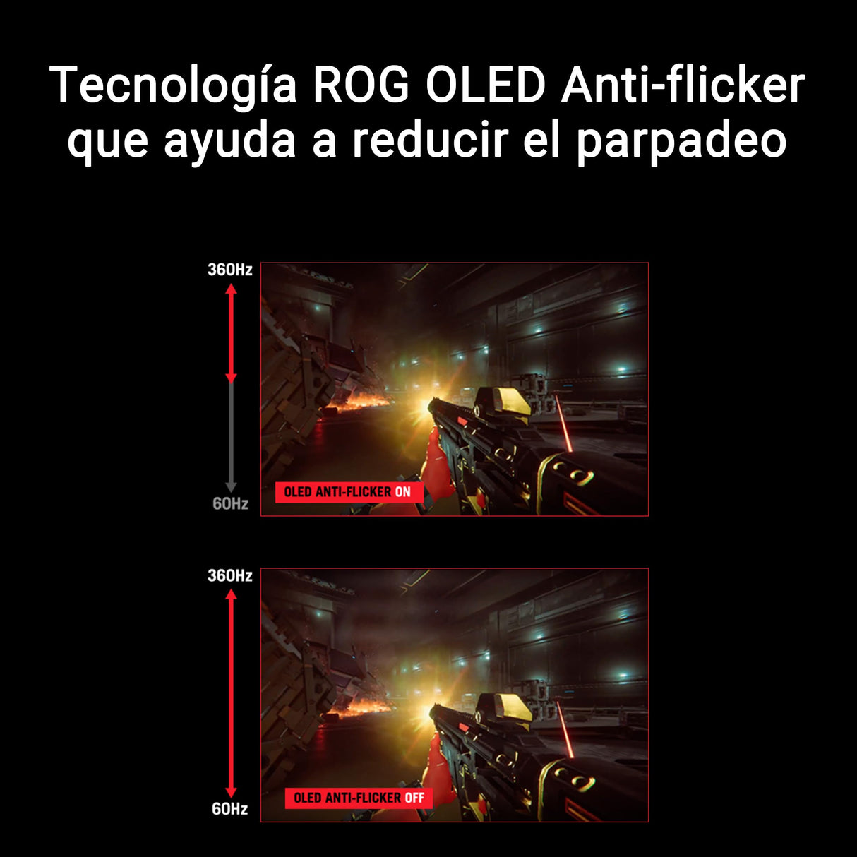 ASUS ROG Strix OLED XG27ACDNG - Monitor Gaming con Panel QD-OLED 1440p de 27 Pulgadas, 360 Hz, 0,03 ms, antiparpadeo, Care+, Brillo Uniforme, Compatible con G-Sync