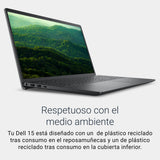 Dell 15 Portátil DC15255 – 15,6" FHD 120Hz, AMD Ryzen 7 7730U, 16GB RAM, 1TB SSD, AMD Gráficos Radeon™, Webcam HD, Windows 11 Home, Teclado QWERTY Español, Color Negro