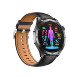 VALDUS Knauermann Pro 3 Fan Edition Redondo (2025) Negro, Reloj de Salud Reloj Inteligente con Función Telefonía, Función ECG Plus HRV y SOS, BT Bluetooth, Apnea del Sueño, Piel Negro, 14-24, Normal