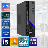 GMR Ultra SFF i5 Office PC - Ordenador de Oficina para Empresas | 3 Años de Garantía | 16 GB de RAM | SSD M.2 de 512 GB | USB 3 | Windows 11 Pro | WiFi-Bluetooth
