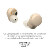 Sony Auriculares LinkBuds S True Wireless Noise Cancelling, Ultraligeros para llevarlos cómodamente Todo el día, Calidad de Llamada cristalina, hasta 20 H de batería con Estuche de Carga, Crudo