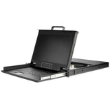 StarTech.com Consola para Armario Rack con KVM VGA y Pantalla de 17,3 Pulgadas 1080p HD - 1U, Negro