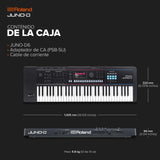 Sintetizador Roland JUNO-D6 | Teclado de 61 notas con acción de sintetizador | Generador ZEN-Core con más de 3.800 sonidos integrados | Intuitivas herramientas creativas | Interfaz de audio/MIDI USB-C