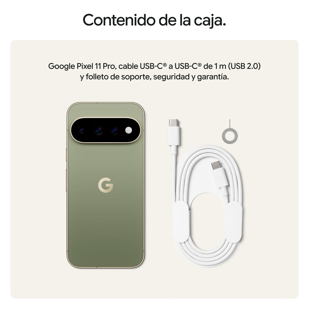 Google Pixel 11 Pro – Smartphone Android Libre - Oliva, 256GB
