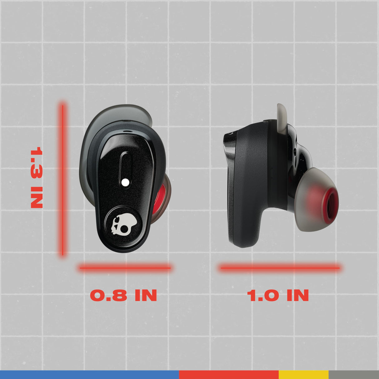 Skullcandy Auriculares inalámbricos Method 360 ANC Sonido Bose, audífonos Bluetooth, cancelación de Ruido, 40 Horas de autonomía, Resistentes al Sudor y Agua, micrófono para iPhone y Android - Hueso