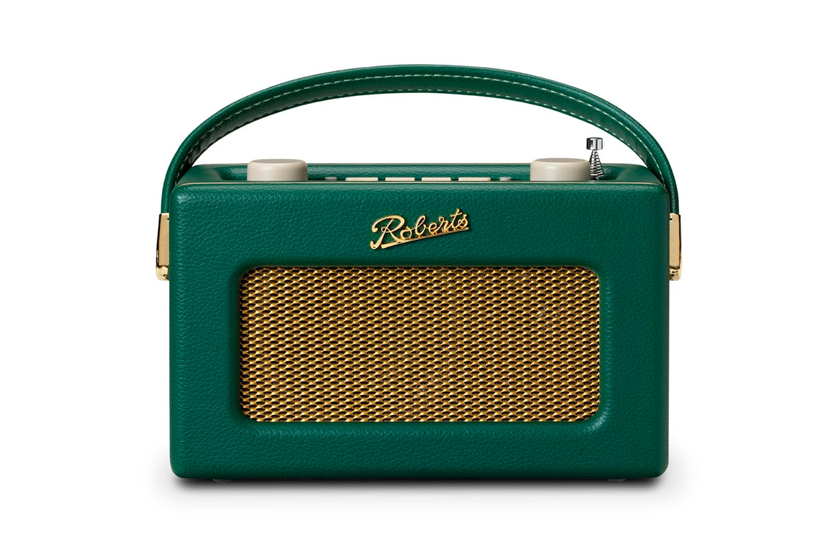 Roberts Revival Uno BT Dab+/FM/Bluetooth Radio Portátil Reloj Despertador, Verde Oscuro