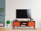 Hanah Home Soporte de televisión, MDF, Naranja, Talla única