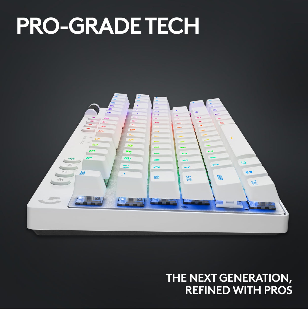 Logitech G Pro X TKL Lightspeed, Teclado inalámbrico para Gaming- Blanco - UK - Tactile