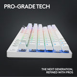 Logitech G Pro X TKL Lightspeed, Teclado inalámbrico para Gaming- Blanco - UK - Tactile