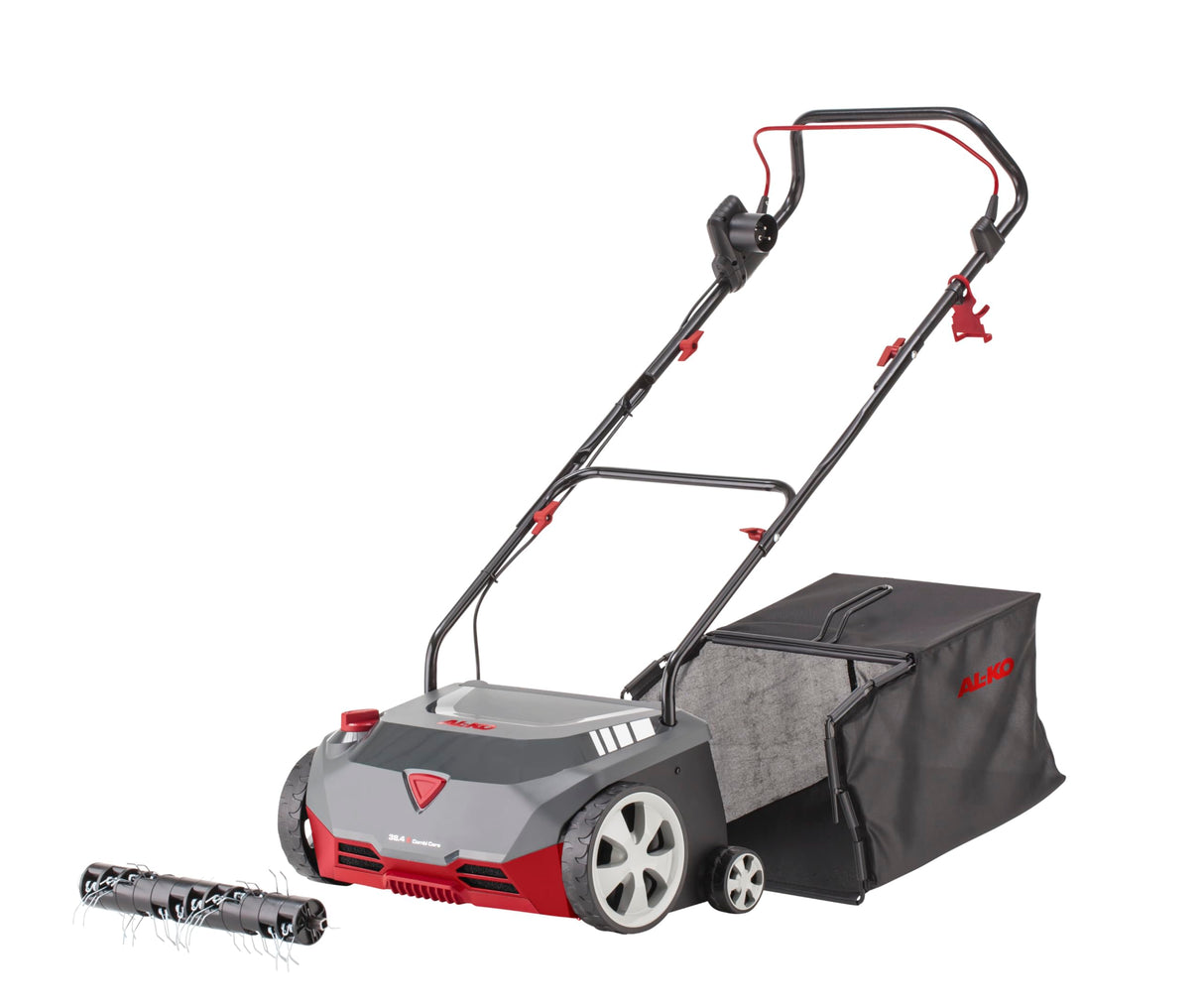 AL-KO Escarificador eléctrico 38.4 E Combi Care, Potencia del Motor de 1400 W, Ancho de Trabajo de 38 cm, Incluye Saco de 55 L, para césped de hasta 800 m²