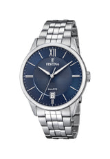 Festina Reloj Hombre F20425/2 Acero Clasico Caja de Acero Inoxidable 316l Plateado Correa de Acero Inoxidable 316l Plateado