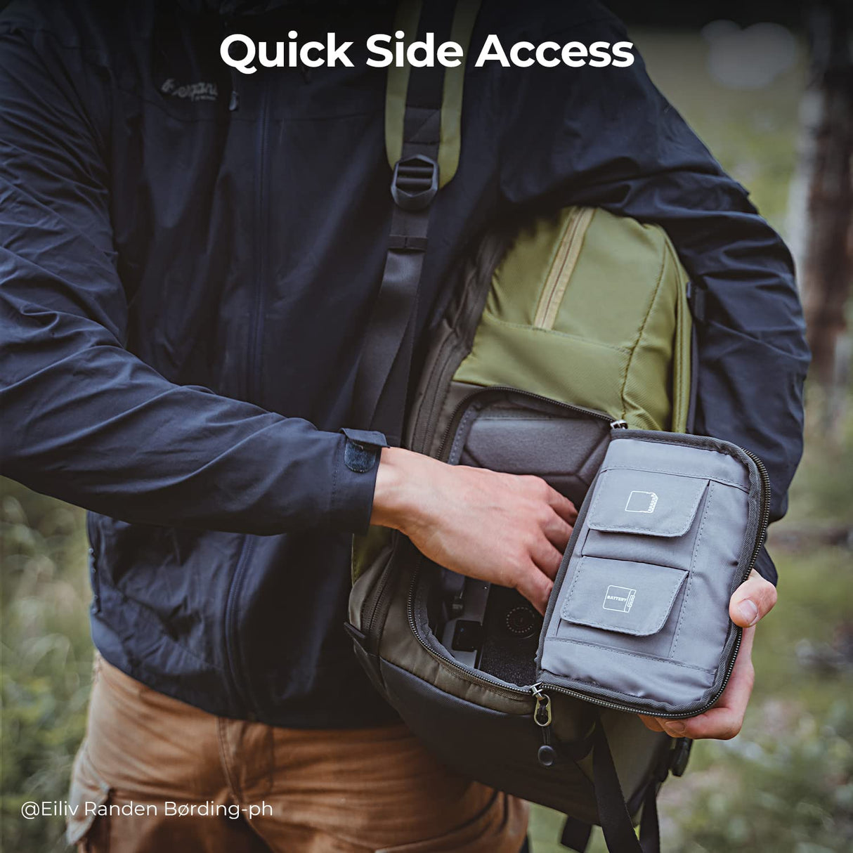 K&F Concept Mochila para Camara Multifuncional，Mochila Fotografía Profesional,Mochila Fotográfica para Reflex Impermeable, Bolsa Cámara Compartimento para Portátil de 15.6 Pulgadas(20L) Verde
