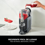 Ninja SLUSHi Procesador profesional de bebidas congeladas, granizados, cócteles, zumos congelados, frappés y batidos, sin hielo ni preparativos previos, WhisperChill, 1,9 l, azul y gris, FS301EU