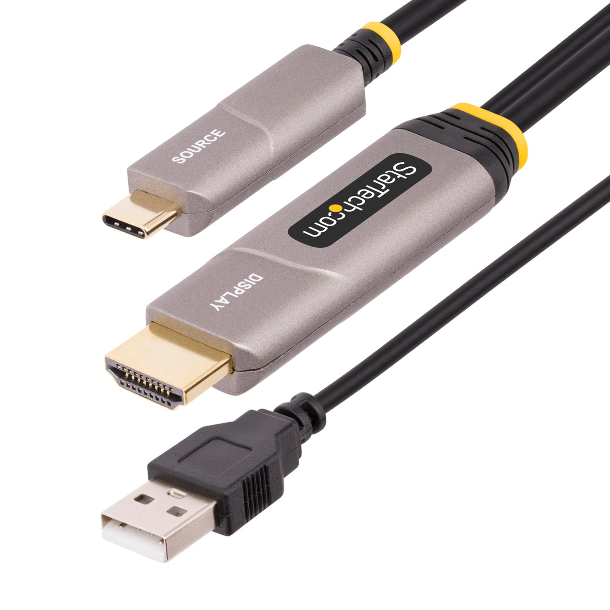 StarTech.com Cable Activo Óptico USB-C a HDMI 2.0 (AOC) de 9,15m - Conversor Adaptador USB Tipo C a HDMI - 4K60Hz - CL3