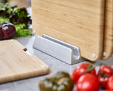Joseph Joseph Nest™ Juego de 3 Tablas de Cortar de Bambú, Doble Cara, Antideslizantes, Iconos de Alimentos, Soporte de Metal