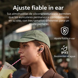Philips TAT5000BK Auriculares pequeños in Ear Bluetooth Cancelación Ruido True Wireless - Graves dinámicos, Estuche de Bolsillo, 40 h reproducción, Llamadas claras, Desplazamientos o Deporte - Negro
