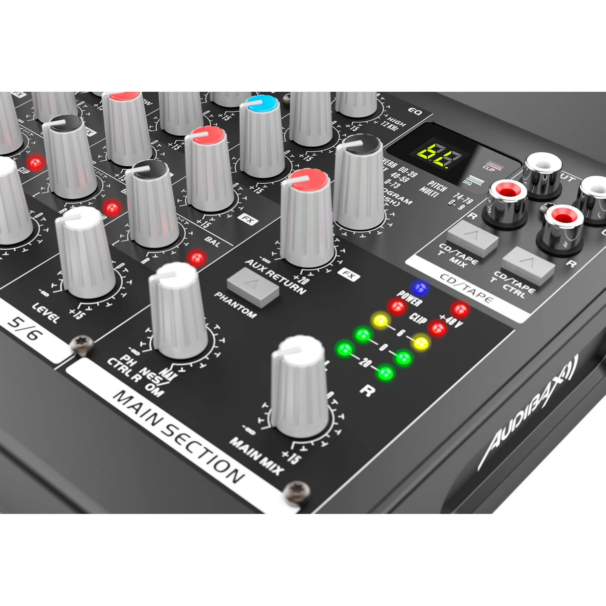 Audibax 802 FX Mesa Mezclas 6 Canales y Efectos