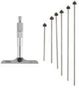 Fowler - Micrómetros de profundidad para ahorro (0,001 pulgadas), 0-6" Range, 0.001" Resolution, 1