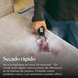 BISSELL SpotClean HydroSteam, Aspiradora de Agua Tapicería, Lava Aspiradora con Tecnología HydroSteam, Modo de Vaporeta, Limpiador para Alfombras, Tapicería, Sofá & Auto, Motor Potente de 1000W, 3689N