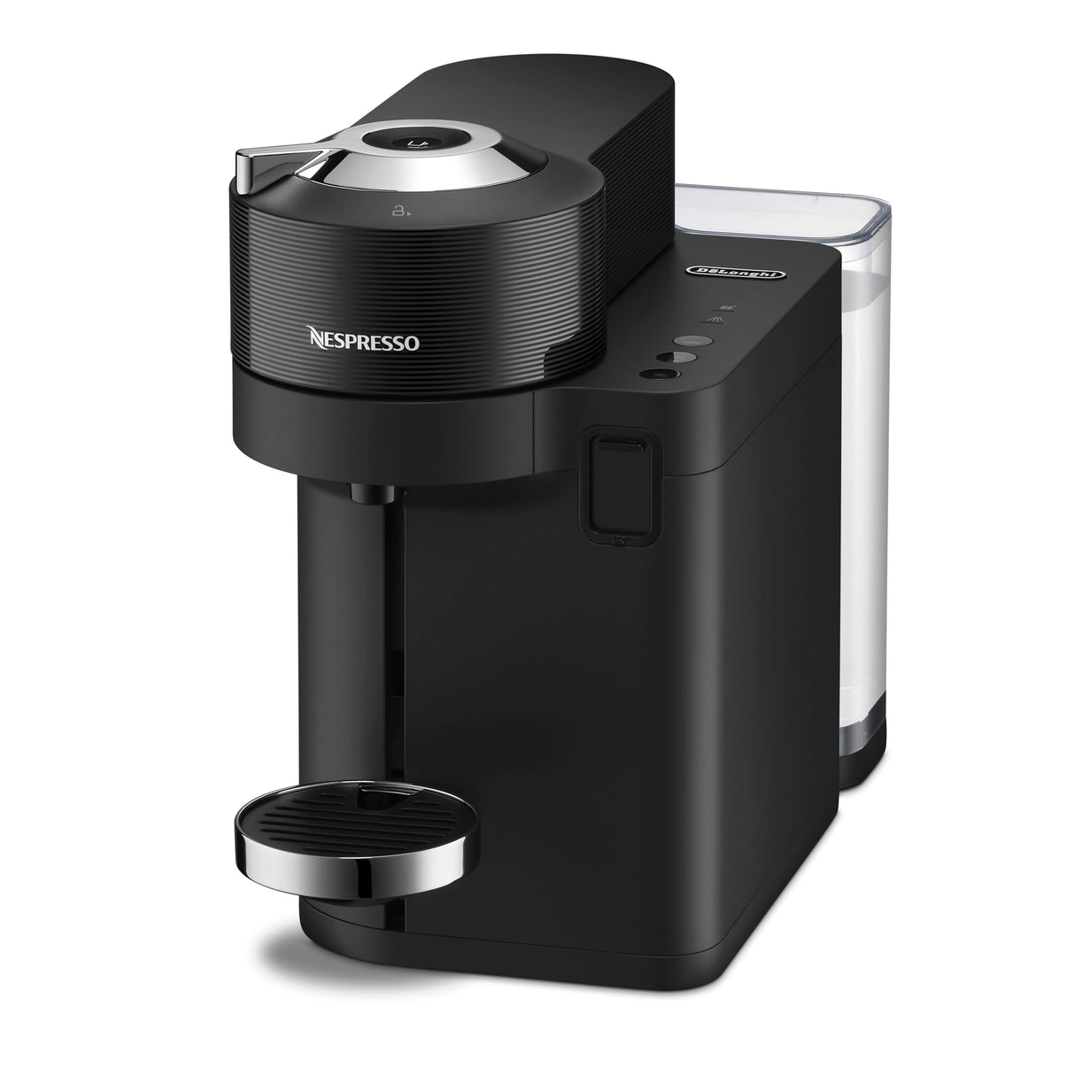 Nespresso De'Longhi Vertuo Lattissima ENV300.B, Máquina de Café Automática con Espumador de Leche Automático, Cafetera de Cápsulas Individual, 5 Tamaños de Taza, 1500W, Negro Mate y Brillante