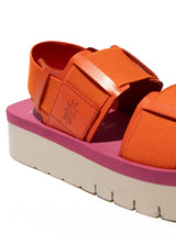 Fly London SORU277FLY, Sandalias Mujer, Scarlet/Orange/Lilac, 40 EU