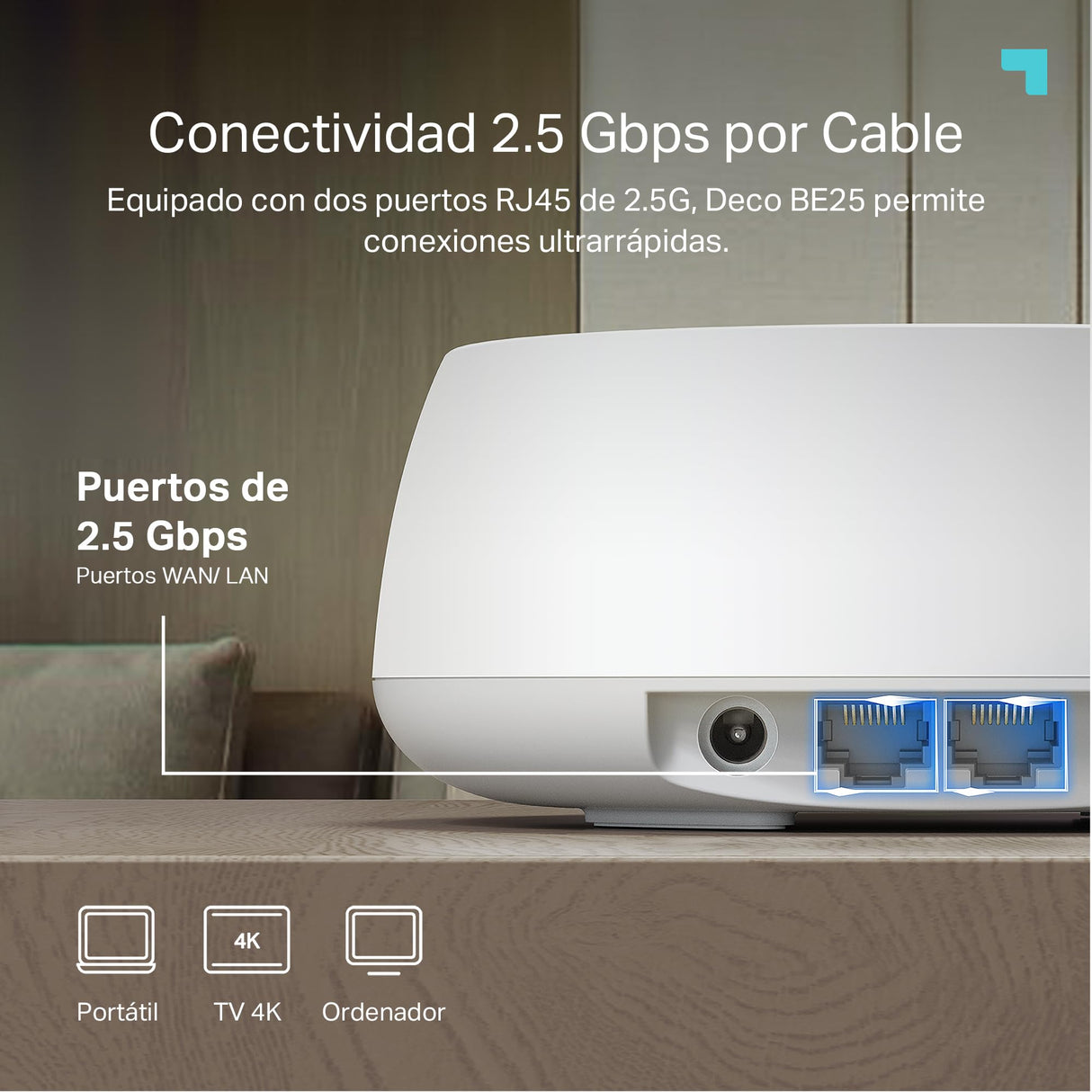 Sistema WiFi 7 Mesh BE3600 - Deco BE25(1-Pack)
