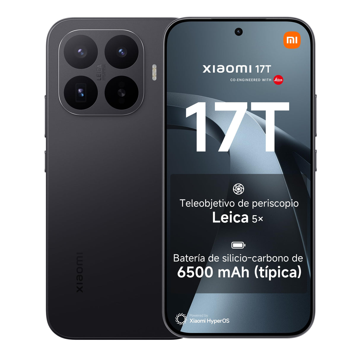 XIAOMI 17T Smartphone de 12+256GB Negro Teleobjetivo Leica 5X