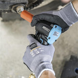 Llave de impacto neumática HAZET 9012M-1 I Extra corta - sólo 80 mm, Max. par de apriete: 1200 Nm, cuadrado 12,5 mm (1/2 pulgada) diseño compacto para trabajar en espacios reducidos