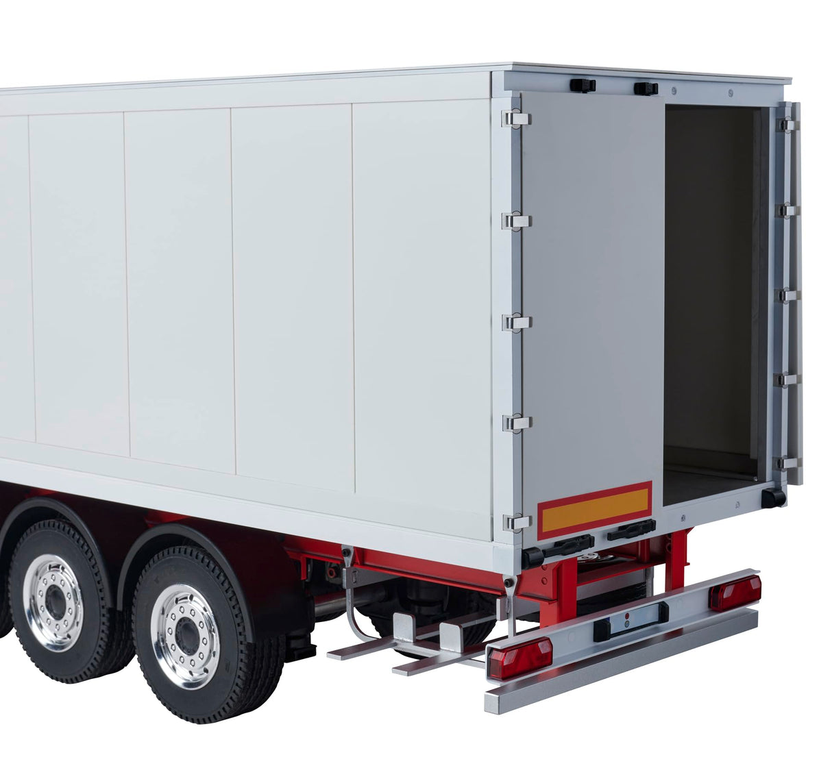 Carson 500907792 1:14 3 Ejes Remolque de Maleta Ver.III Blanco - RC Truck, Piezas de Repuesto, Piezas de Tuning, Accesorios, fabricación de maquetas, Escala 1:14, Remolque de Camiones