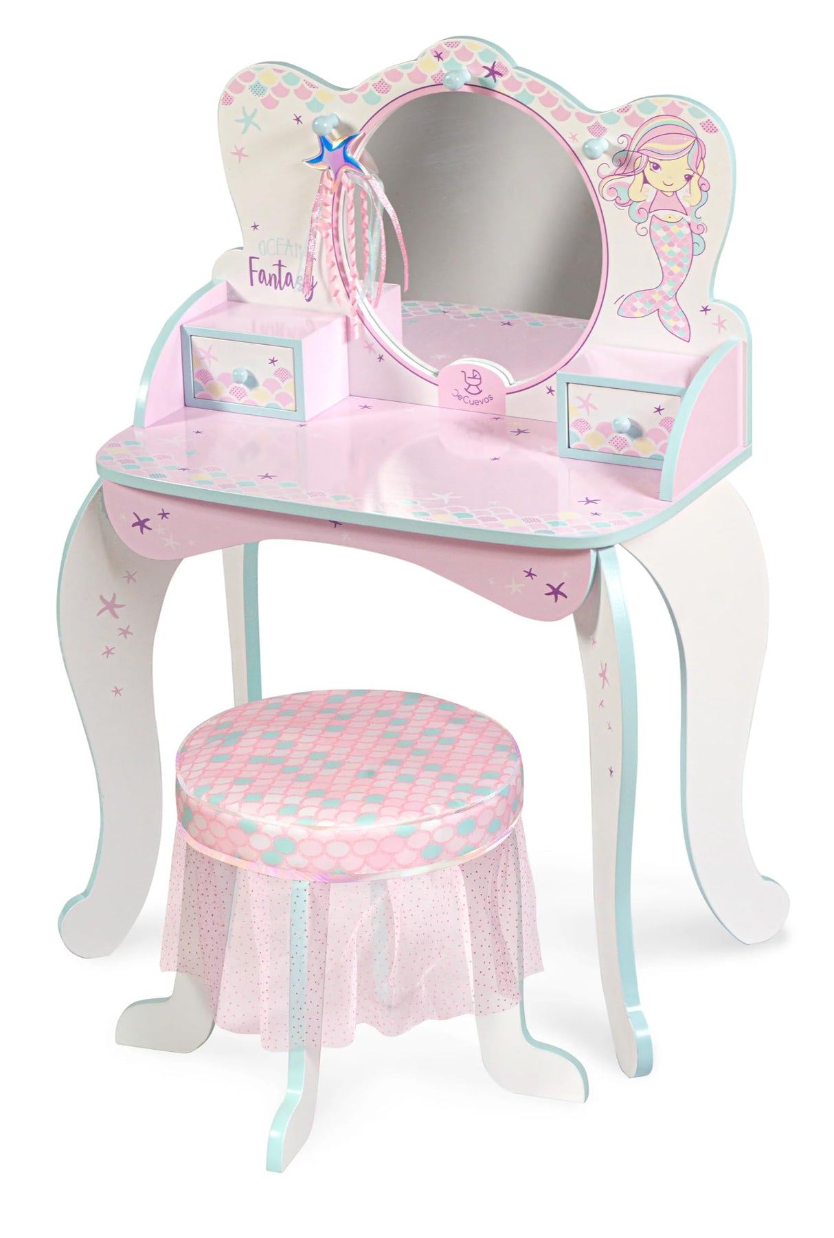 DE CUEVAS TOYS- Tocador de Madera Ocean Fantasy DeCuevas Toys 55541, Multicolor