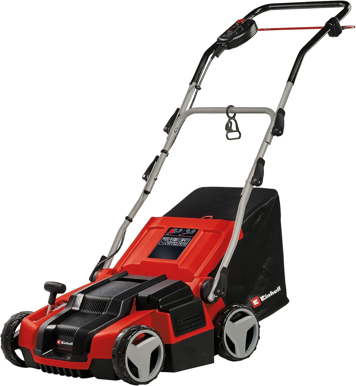 Einhell Escarificador aireador eléctrico GE-SA 1435/1 (1,4 kW, anchura de trabajo 35 cm, ajuste de profundidad de trabajo de 4 niveles, bolsa colectora 28 l)