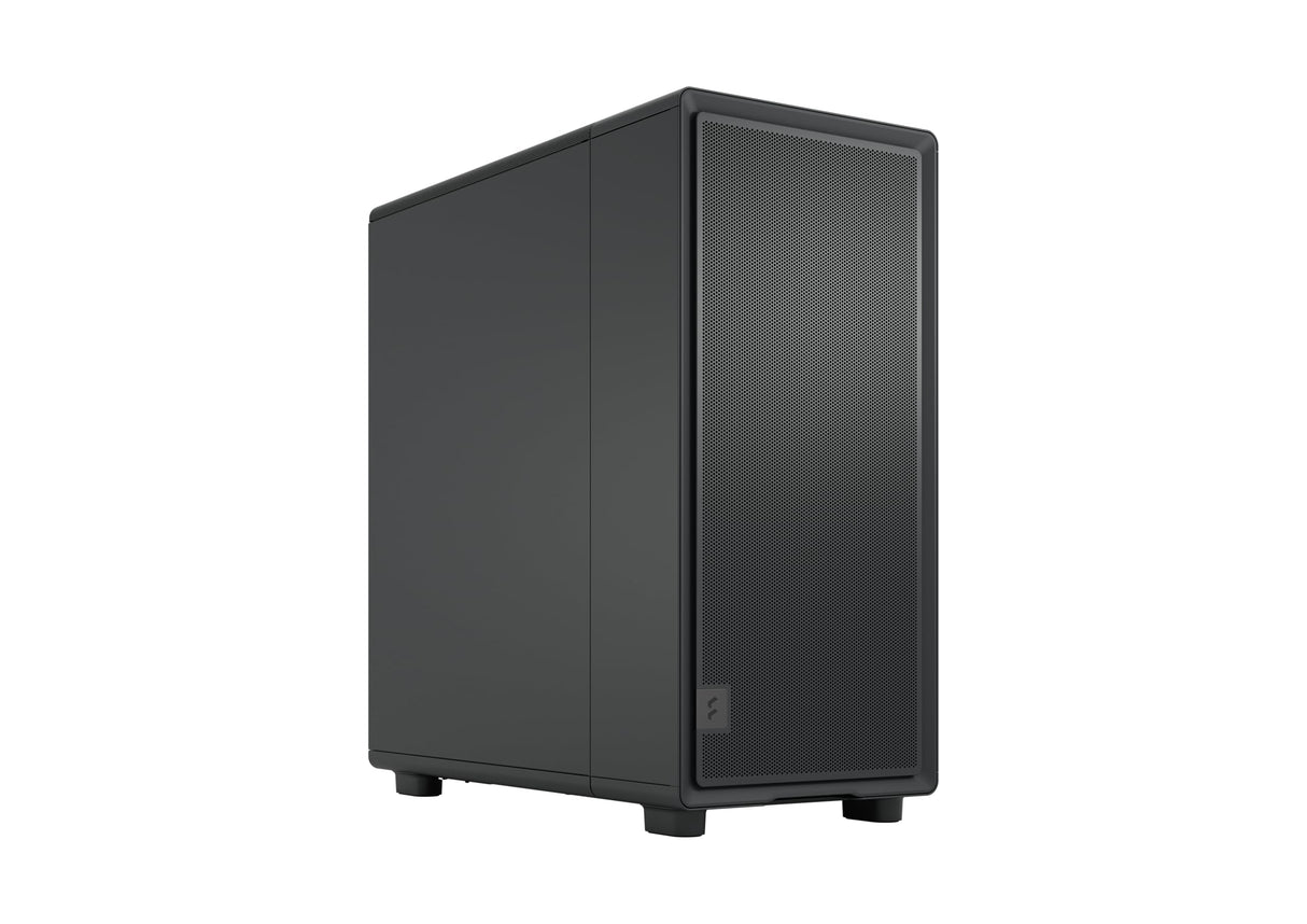 Fractal Design Epoch Black Solid - Caja de Juego para PC de Alto Flujo de Aire - Panel Frontal de Malla - Tres Ventiladores Momentum 12 Incl. - Interior Espacioso - Soporte ATX/mATX/ITX