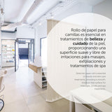 Rollo para Camilla, Rollo Papel para Camilla de Procedimientos Médicos, Masaje, Tratamientos de Belleza y Spa, Papel para Camilla de Estética y Masaje (60cm x 70m laminado celulosa, 12 unds)