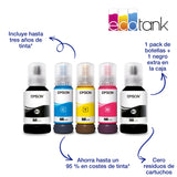 Impresora multifunción EcoTank ET-2850 A4 con depósito de tinta, conexión Wi-Fi y hasta 3 años de tinta incluida