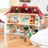 Schleich Horse Club 42551 — Casa de Campo y Establo Lakeside, 192 Piezas — Casa de Muñecas con Muchos Detalles — Animales de Juguete Coleccionables — Juguetes para Niños de 5 Años o Más