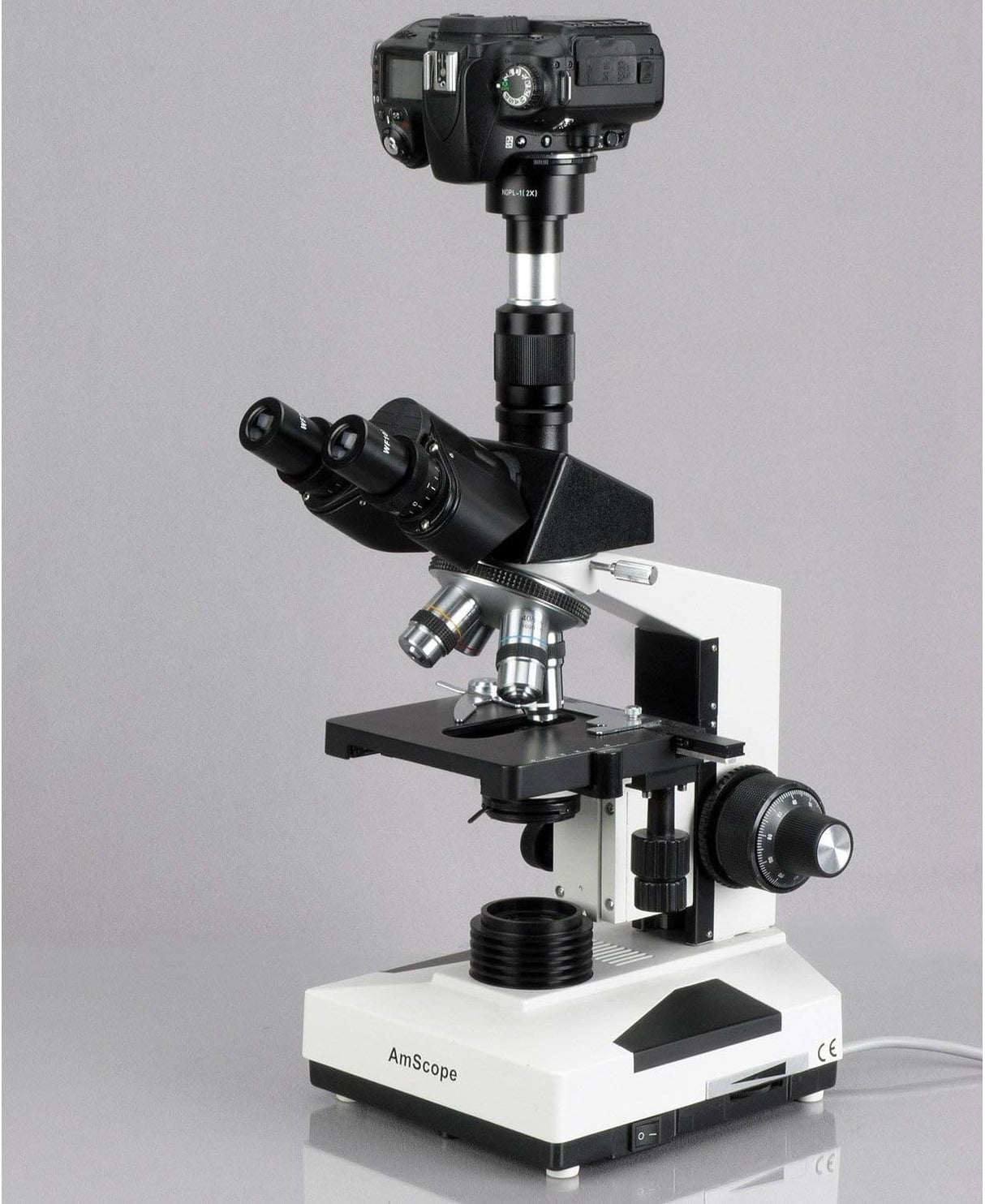 AmScope CA-NIK-SLR Nikon SLR/D-SLR Adaptador de Cámara para Microscopios - Adaptador de Microscopio