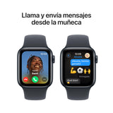 Apple Watch SE de 2.ª generación GPS Smartwatch con Caja de Aluminio en Medianoche de 40 mm y Correa Deportiva Medianoche - Talla M/L. Monitores de entreno y sueño y Resistencia al Agua