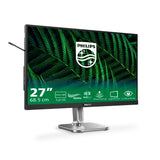 Philips 27B2G5200 Monitor 27" FHD, WLED, 100Hz, IPS, 4 ms GtG, Adaptive Sync., TUV EyeSafe, Altavoces, Altura Ajustable (1920x1080, D-Sub, 1x HDMI 1.4, 1x DP 1.2) Gris Oscuro