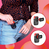 JOBY Wavo Air Sistema de Micrófono Inalámbrico de 2.4Ghz, 2 Transmisores y Montaje Diseñado, Vlogging, Producción Películas, Entrevistas, Micrófonos Inalámbricos, Smartphone, Cámara