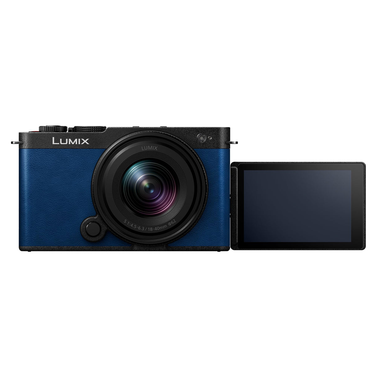 Panasonic Lumix DC-S9NE-A Cámara para Vlog con Fotograma Completo y Puerta Abierta sin Espejo, 24,2 MP, Vídeo 6K/4K, PDAF de 779 Puntos, WiFi 5 GHz, Azul, con S-R1840 18-40mm S Lente De Cámara
